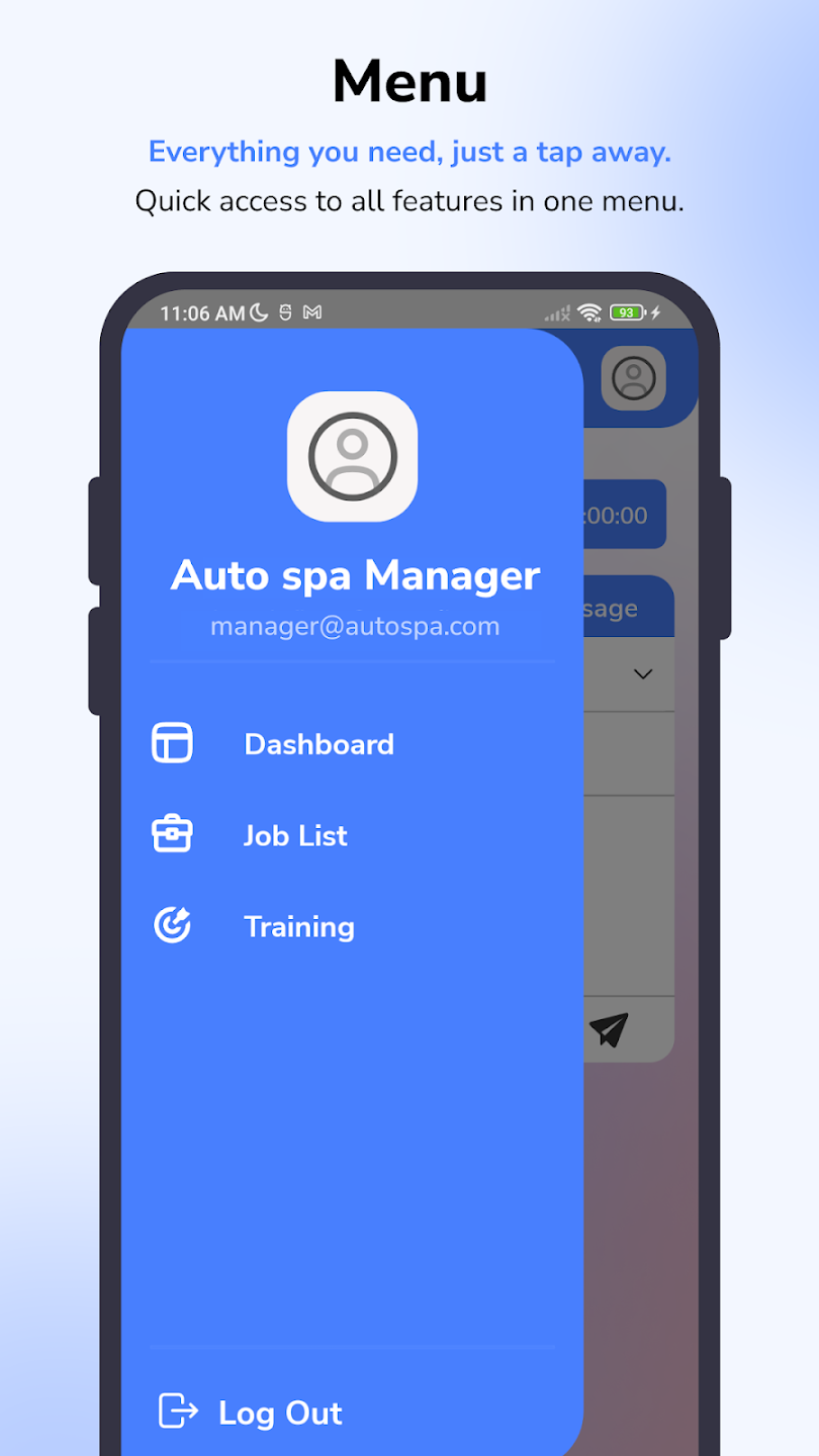 Auto Spa Staff Mobile App