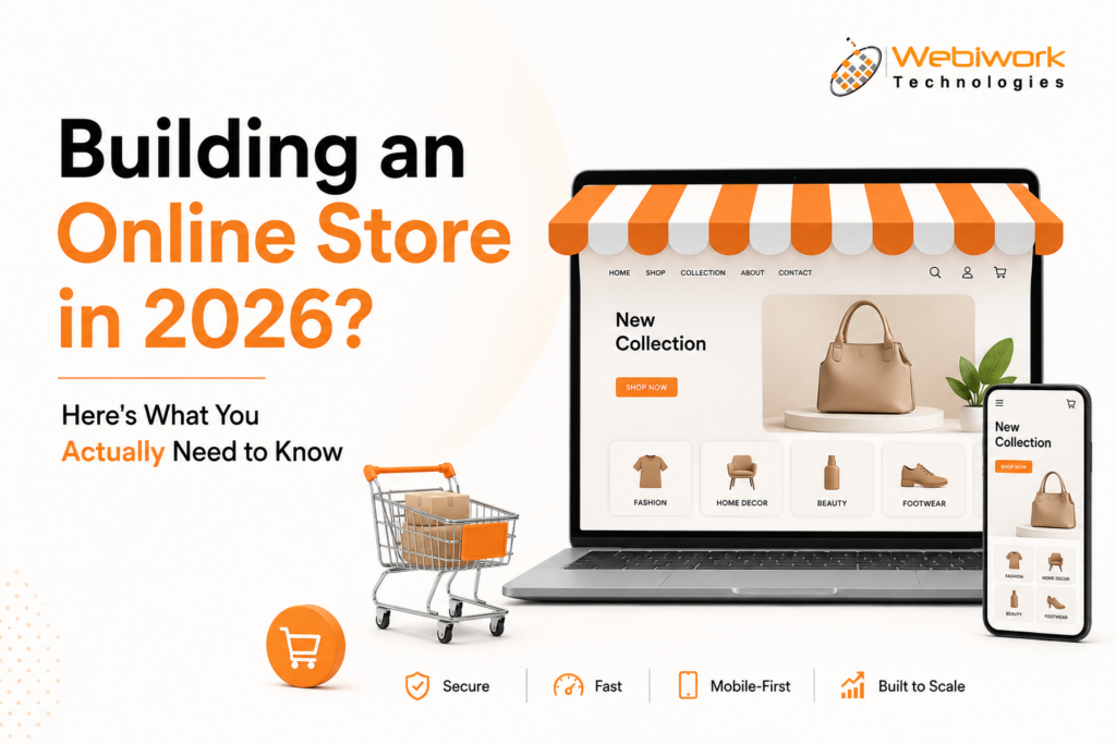 Webiwork Technologies ecommerce development services guide for building an online store in 2026